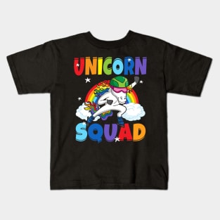 Unicorn Squad Speed Skate Ice Skater Winter Sports Kids T-Shirt